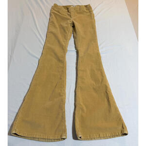 Free People We the Free Womens Flare Bell Bottom Corduroy Pants Size 27